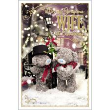 Gorgeous Wife Photo Finish Me to You Bear Christmas Card Image Preview